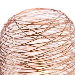 QAZQA Tischlampen|Wohnzimmerlampen*Designer-Tischlampe Kupfer 30 cm - Sarella