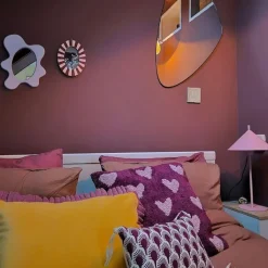 QAZQA Tischlampen|Wohnzimmerlampen*Designer-Tischlampe rosa - Triangolo