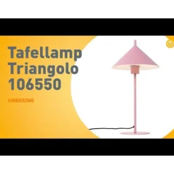 QAZQA Tischlampen|Wohnzimmerlampen*Designer-Tischlampe rosa - Triangolo