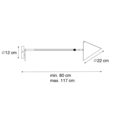 QAZQA Wandleuchten|Wohnzimmerlampen*Designer-Wandleuchte rosa verstellbar - Triangolo