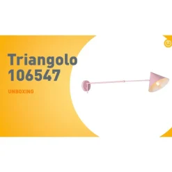 QAZQA Wandleuchten|Wohnzimmerlampen*Designer-Wandleuchte rosa verstellbar - Triangolo