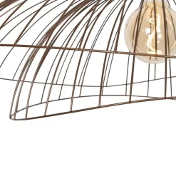 QAZQA Pendelleuchten|Wohnzimmerlampen*Design-Hängelampe Bronze 45 cm - Pua