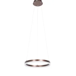 QAZQA Schlafzimmerlampen|Küchenlampen*Design-Hängelampe Bronze 40 cm inkl. LED 3-stufig dimmbar - Anello