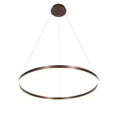 QAZQA Schlafzimmerlampen|Küchenlampen*Design-Hängelampe Bronze 80 cm inkl. LED 3-stufig dimmbar - Anello