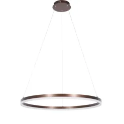 QAZQA Schlafzimmerlampen|Küchenlampen*Design-Hängelampe Bronze 80 cm inkl. LED 3-stufig dimmbar - Anello
