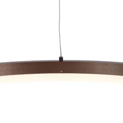 QAZQA Schlafzimmerlampen|Küchenlampen*Design-Hängelampe Bronze 80 cm inkl. LED 3-stufig dimmbar - Anello