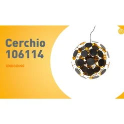 QAZQA Pendelleuchten|Wohnzimmerlampen*Design-Hängelampe in Schwarz und Gold – Cerchio