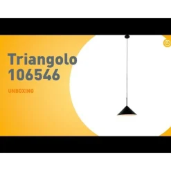 QAZQA Schlafzimmerlampen|Esszimmerlampen*Design-Hängelampe schwarz - Triangolo