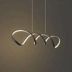 QAZQA Led-Pendelleuchten|Pendelleuchten*Design-Hängelampe schwarz 100 cm inkl. LED 3-Stufen-Dimmbar – Wokkel