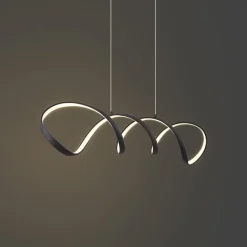 QAZQA Led-Pendelleuchten|Pendelleuchten*Design-Hängelampe schwarz 100 cm inkl. LED 3-Stufen-Dimmbar – Wokkel