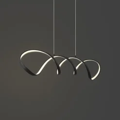 QAZQA Led-Pendelleuchten|Pendelleuchten*Design-Hängelampe schwarz 100 cm inkl. LED 3-Stufen-Dimmbar – Wokkel