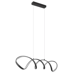 QAZQA Led-Pendelleuchten|Pendelleuchten*Design-Hängelampe schwarz 100 cm inkl. LED 3-Stufen-Dimmbar – Wokkel