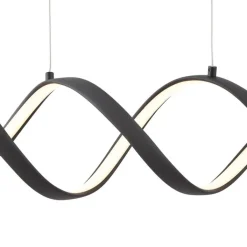 QAZQA Led-Pendelleuchten|Pendelleuchten*Design-Hängelampe schwarz 100 cm inkl. LED 3-Stufen-Dimmbar – Wokkel