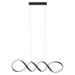 QAZQA Led-Pendelleuchten|Pendelleuchten*Design-Hängelampe schwarz 100 cm inkl. LED 3-Stufen-Dimmbar – Wokkel