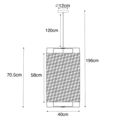 QAZQA Pendelleuchten|Wohnzimmerlampen*Design-Hängelampe schwarz - Rich