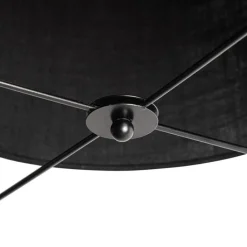 QAZQA Pendelleuchten|Wohnzimmerlampen*Design-Hängelampe schwarz - Rich