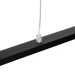 QAZQA Esszimmerlampen|Led-Pendelleuchten*Design-Hängelampe schwarz inkl. LED - Banda