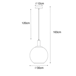 QAZQA Pendelleuchten|Esszimmerlampen*Design-Hängelampe schwarz mit goldenem Glas – Bert