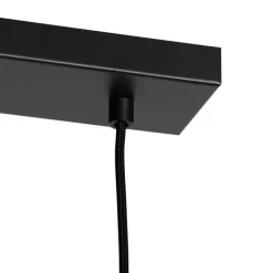 QAZQA Pendelleuchten|Wohnzimmerlampen*Design-Hängelampe schwarz mit Goldglas 5-flammig - Bert