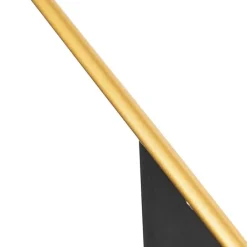 QAZQA Pendelleuchten|Wohnzimmerlampen*Design-Hängelampe Schwarz mit Gold 6-flammig - Sinem