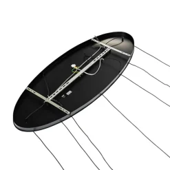 QAZQA Pendelleuchten|Wohnzimmerlampen*Design-Hängelampe schwarz oval 7-flammig - Tuba