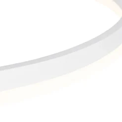 QAZQA Schlafzimmerlampen|Küchenlampen*Design-Hängelampe weiß 60 cm inkl. LED 3-stufig dimmbar - Anello