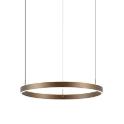 QAZQA Küchenlampen|Esszimmerlampen*Design-Hängeleuchte Dunkelbronze 3-Stufen-Dimmbar - Titmus