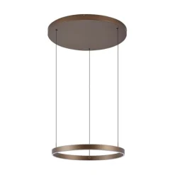 QAZQA Küchenlampen|Esszimmerlampen*Design-Hängeleuchte Dunkelbronze 3-Stufen-Dimmbar - Titmus