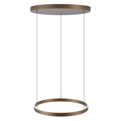 QAZQA Küchenlampen|Esszimmerlampen*Design-Hängeleuchte Dunkelbronze 3-Stufen-Dimmbar - Titmus