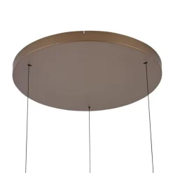 QAZQA Küchenlampen|Esszimmerlampen*Design-Hängeleuchte Dunkelbronze 3-Stufen-Dimmbar - Titmus