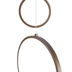 QAZQA Led-Pendelleuchten|Pendelleuchten*Design-Hängeleuchte Dunkelbronze 9-flammig inkl. LED 3-Stufen-Dimmbar - Vide Anella