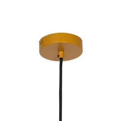 QAZQA Pendelleuchten|Wohnzimmerlampen*Design-Hängeleuchte Gelb Dreieck - Triangolo