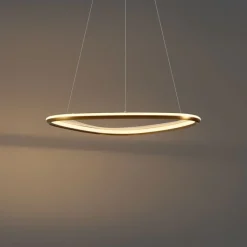 QAZQA Schlafzimmerlampen|Küchenlampen*Design-Hängeleuchte Gold 3-Stufen-Dimmbar - Organico