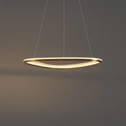 QAZQA Schlafzimmerlampen|Küchenlampen*Design-Hängeleuchte Gold 3-Stufen-Dimmbar - Organico