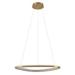 QAZQA Schlafzimmerlampen|Küchenlampen*Design-Hängeleuchte Gold 3-Stufen-Dimmbar - Organico