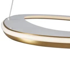 QAZQA Schlafzimmerlampen|Küchenlampen*Design-Hängeleuchte Gold 3-Stufen-Dimmbar - Organico