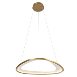 QAZQA Schlafzimmerlampen|Küchenlampen*Design-Hängeleuchte Gold 3-Stufen-Dimmbar - Organico