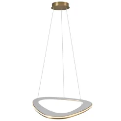 QAZQA Schlafzimmerlampen|Küchenlampen*Design-Hängeleuchte Gold 3-Stufen-Dimmbar - Organico