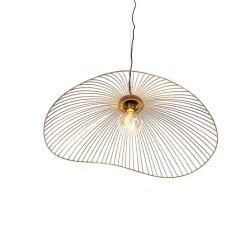 QAZQA Pendelleuchten|Wohnzimmerlampen*Design-Hängeleuchte Messingdraht 64cm - Pia