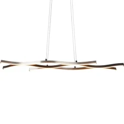 Trio Leuchten Led-Pendelleuchten|Pendelleuchten*Design-Hängeleuchte schwarz mit Silber inkl. LED Dimmbar - Blaze