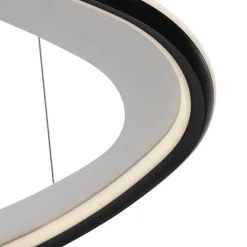 QAZQA Led-Pendelleuchten|Pendelleuchten*Design-Hängeleuchte schwarz 3-Stufen-Dimmbar - Organico