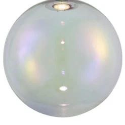 QAZQA Pendelleuchten|Wohnzimmerlampen*Design-Hängeleuchte schwarz mit Regenbogen-Glas 35cm - Mallon