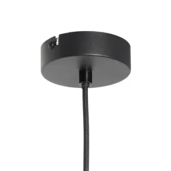 QAZQA Pendelleuchten|Wohnzimmerlampen*Design-Hängeleuchte Schwarz Draht 39cm - Johanna