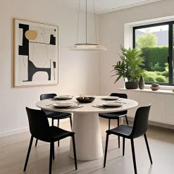 QAZQA Schlafzimmerlampen|Küchenlampen*Design-Hängeleuchte schwarz und transparent, 3-Stufen-Dimmbar - Scacrylic