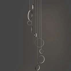 QAZQA Led-Pendelleuchten|Pendelleuchten*Design-Hängeleuchte schwarz 9-flammig inkl. LED 3-Stufen-Dimmbar - Vide Anella