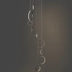 QAZQA Led-Pendelleuchten|Pendelleuchten*Design-Hängeleuchte schwarz 9-flammig inkl. LED 3-Stufen-Dimmbar - Vide Anella