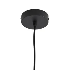 QAZQA Pendelleuchten|Wohnzimmerlampen*Design-Hängeleuchte schwarz mit Regenbogen-Glas 20cm - Mallon