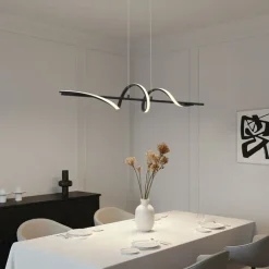 QAZQA Led-Pendelleuchten|Pendelleuchten*Design-Hängeleuchte schwarz 110 cm inkl. LED 3-Stufen-Dimmbar - Wokkel