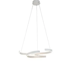 Trio Leuchten Led-Pendelleuchten|Pendelleuchten*Design-Hängeleuchte Weiß inkl. LED 3-Stufen-Dimmbar - Frank