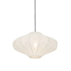 Kinder QAZQA Kinderzimmerlampen|Schlafzimmerlampen*Design-Hängeleuchte Weiße Seide 50 cm - Plu